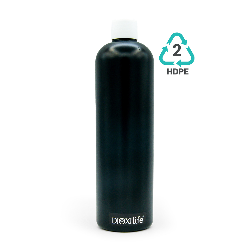 Botella 500 Ml. Hdpe Black