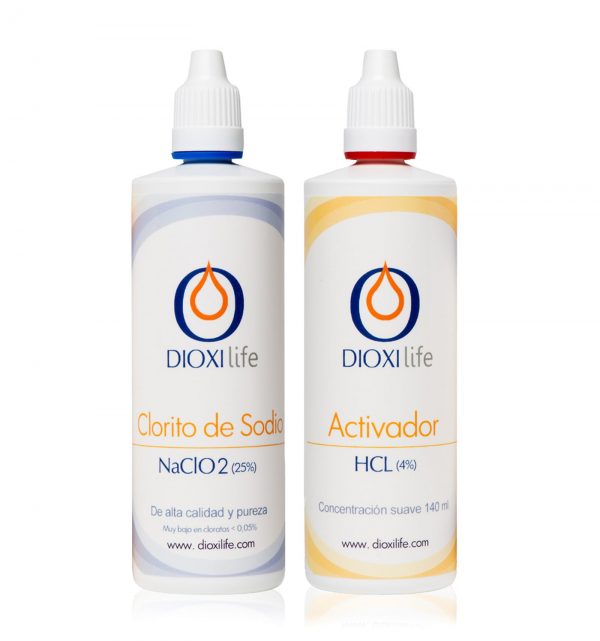 Dioxyde de chlore 500 ml Verre  Dioxilife - CDS Boutique en ligne