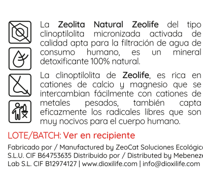 Zeolita 15gr 98x27mm 2