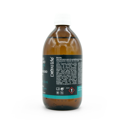 Dioxyde de chlore 500 ml Verre  Dioxilife - CDS Boutique en ligne