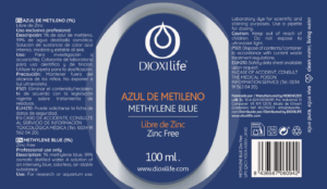 Etiqueta Azul De Metileno
