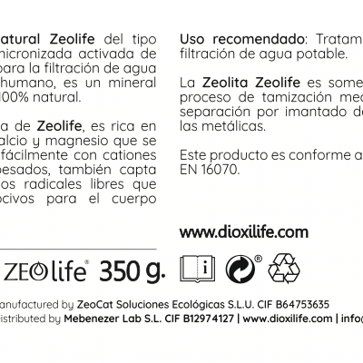Zeolita 350gr 290x65mm 2